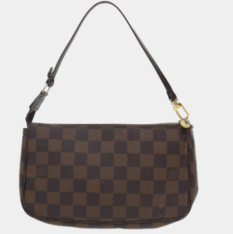 Louis Vuitton Brown Damier Ebene Canvas Pochette Accessoires Clutch Bag