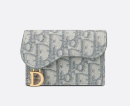 DIOR Saddle Flip Card Holder