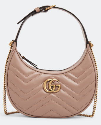 GUCCI GG Marmont half-moon-shaped mini bag