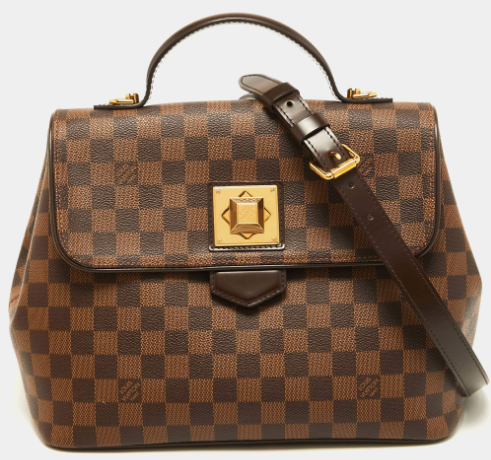Louis Vuitton Damier Ebene Canvas Bergamo MM Bag
